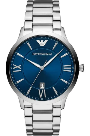 Emporio Armani Tilbehør, unisex, Grå, ONE SIZE, Sofistikeret Quartz Ur