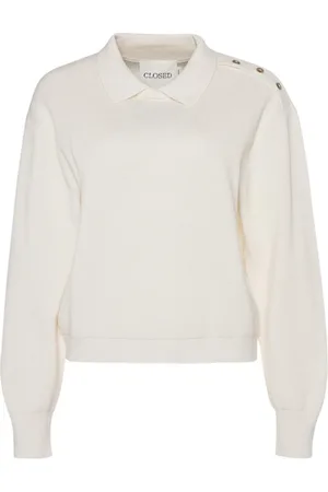 Closed Strik, Dame, Hvid, L, Uld, Turtleneck Sweater