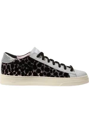 P448 Sko, Dame, Flerfarvet, 36 EU, Læder, Round Toe Læder Sneakers