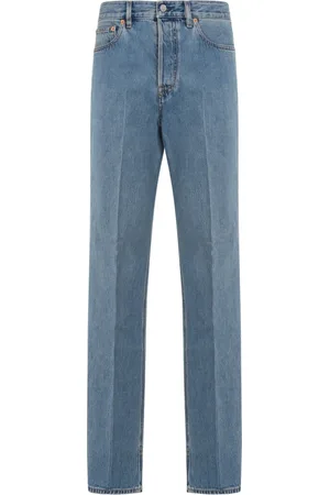 Gucci Jeans, Dame, Blå, W27, Denim, Blå Straight Denim Bukser