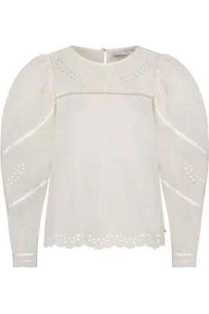 Fabienne Chapot Bluser & Skjorter, Dame, Hvid, L, Bomuld, Raja Top