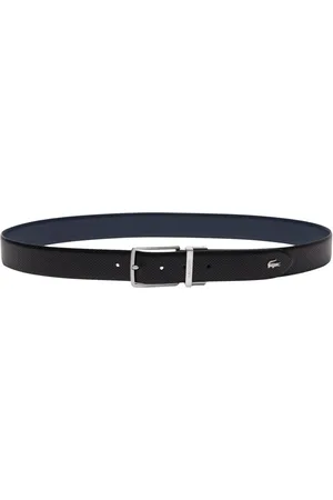 Lacoste Tilbehør, Herre, Sort, 120 CM, Læder, Vendbar læderbælte Rc4097 Sort
