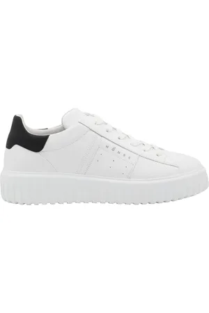 Hogan Sko, Herre, Hvid, 39 1/2 EU, Bomuld, Round Toe Sneakers