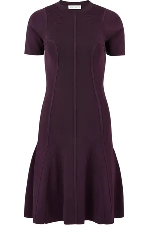 Nina Ricci Kjole, Dame, Lilla, XS, Peplum Kjole