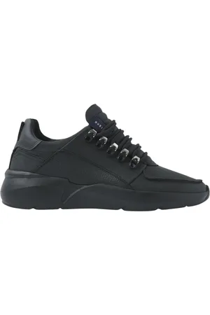 Nubikk Sko, Herre, Sort, 45 EU, Læder, Raven Roman Sneakers