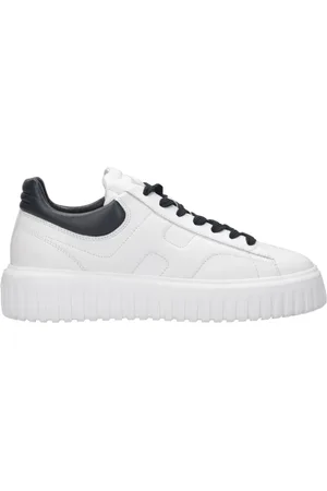 Hogan Sko, Herre, Hvid, 40 EU, Læder, Stripes Læder Sneakers