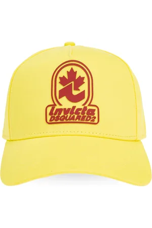 Dsquared2 Tilbehør, Herre, Gul, ONE SIZE, Bomuld, Capsule Hat `Invicta`