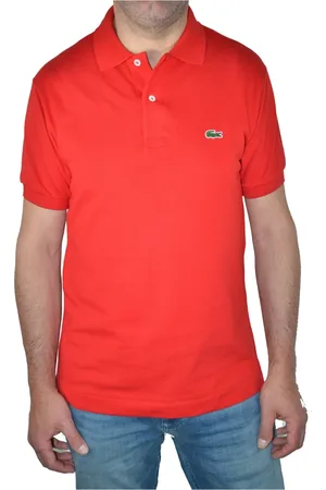 Lacoste Top, Herre, Rød, XS, Bomuld, Klassisk Piqué Polo Shirt