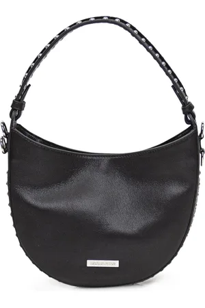 Dsquared2 Taske, Dame, Sort, ONE SIZE, Uld, Sort Hobo Håndtaske med Nitter