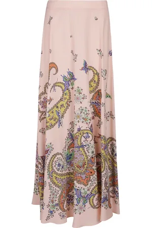 Etro Nederdel, Dame, Flerfarvet, XS, Elegant Maxi Nederdel til Kvinder