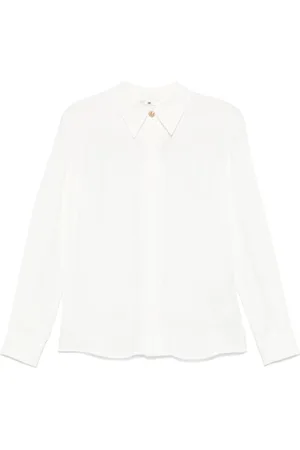 Elisabetta Franchi Bluser & Skjorter, Dame, Hvid, XL, Ivory Skjorte