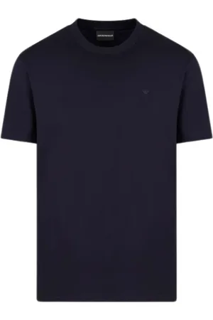 Emporio Armani Top, Herre, Blå, XL, Bomuld, Travel Essential T-Shirt