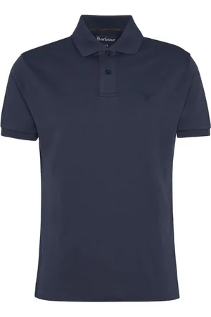 Barbour Top, Herre, Blå, S, Bomuld, Blå Polo Skjorte Klassisk Stil