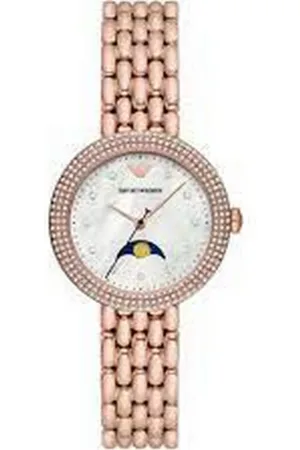 Emporio Armani Tilbehør, Dame, Lyserød, ONE SIZE, Stainless Steel Dameur