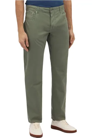 Brooks Brothers Bukser, Herre, Grøn, W40, Bomuld, Military Stretch Bomulds Five-Pocket Bukser