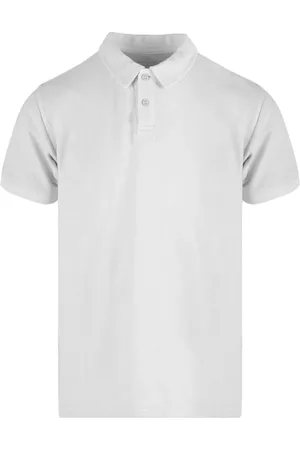 Bomboogie Top, Herre, Hvid, M, Bomuld, Basic Polo Shirt i Jersey af Bomuld/Hamp