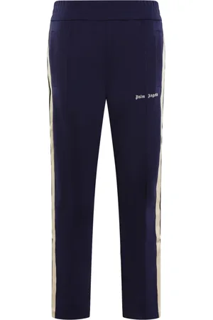 Palm Angels Bukser, Herre, Blå, L, Polyester, Klassiske Logo Track Pants