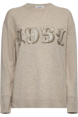 Max Mara Strik, Dame, , M, Uld, Sequin Embroidery Pullover