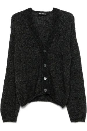 OUR LEGACY Strik, Herre, Sort, M, Uld, Academy Cardigan