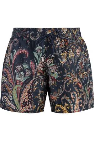 Etro Badetøj, Herre, Flerfarvet, 2XL, Polyester, Badebukser med Paisley-tryk