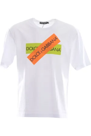 Dolce & Gabbana Top, Herre, Hvid, 3XL, Herre kortærmet mode T-shirt