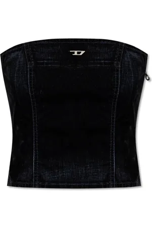 Diesel Top, Dame, Blå, L, Bomuld, De-Ville Top