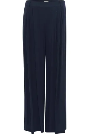 My Essential Wardrobe Bukser, Dame, Blå, XS, Wide Leg Bukser
