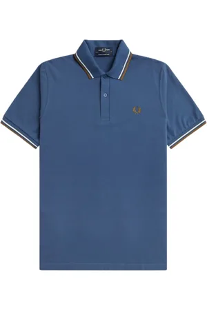 Fred Perry Top, Herre, Blå, XS, Bomuld, Twin Tipped Polo