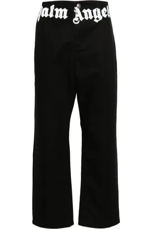 Palm Angels Bukser, Herre, Sort, M, Bomuld, Wide Bukser