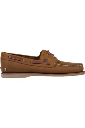 Timberland Sko, Herre, Brun, 41 EU, Læder, Brun læder mokkasin med gummisål