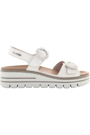 Mobils Sko, Dame, Hvid, 39 EU, Læder, Ergonomiske damesandaler - Clara Hvid