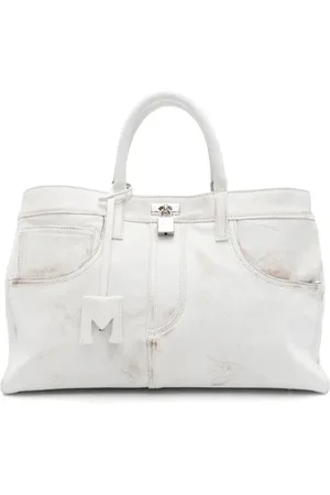 Medea Taske, Dame, Hvid, ONE SIZE, Uld, Hvid Nina Taske - Stilfuld og Chic