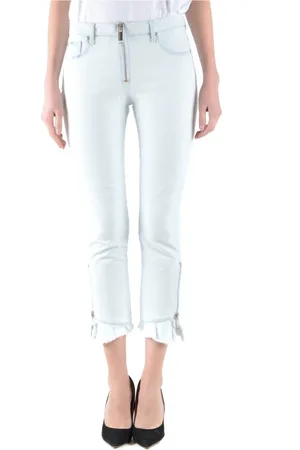 Msgm Jeans, Dame, Blå, XS, Uld, Cropped Jeans