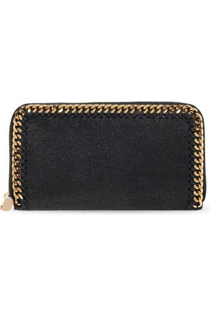 Stella McCartney Tilbehør, Dame, Sort, ONE SIZE, Uld, Falabella Continental Wallet