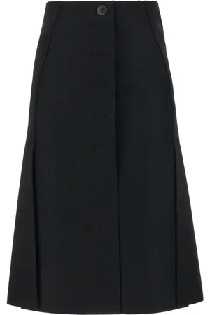 Lanvin Nederdel, Dame, Sort, XS, Uld, Elegant Gonne Kjole