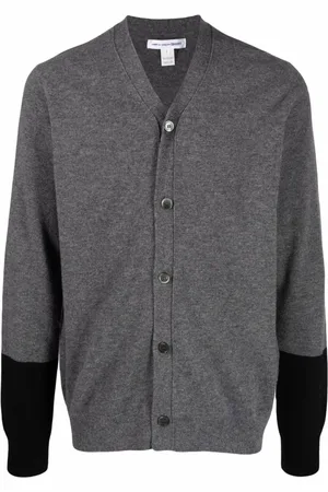 Comme des Garçons Strik, Herre, Grå, S, Uld, Uld Cardigan