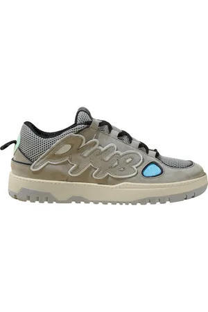 P448 Sko, Herre, Grå, 43 EU, Læder, George London Sneakers