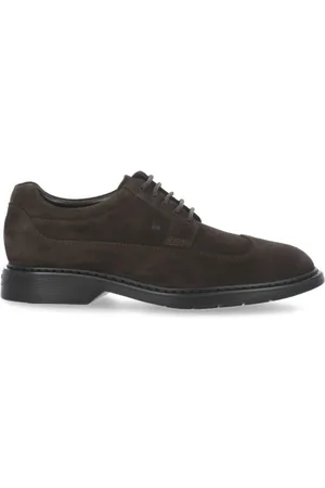 Hogan Sko, Herre, Brun, 40 EU, Suede, Brune Suede Brogue Sko