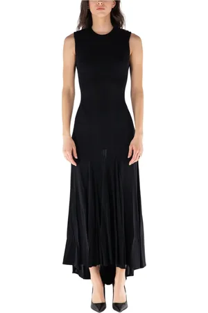 Elisabetta Franchi Kjole, Dame, Sort, XL, Polyester, Maxikjole