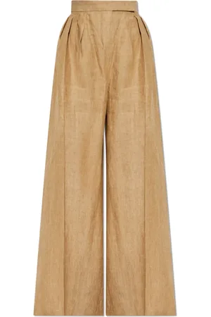 Max Mara Bukser, Dame, , XS, Linned, Linnedbukser Rauche