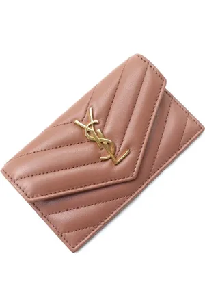 Saint Laurent Pre-owned, Dame, Lyserød, ONE SIZE, Tyl, Pre-owned Laeder punge