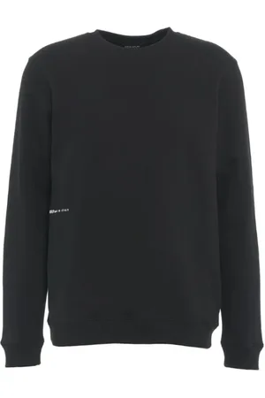 Dondup Sweathshirts & Hoodies, Herre, Sort, S, Ribstrikket Crewneck Sweater