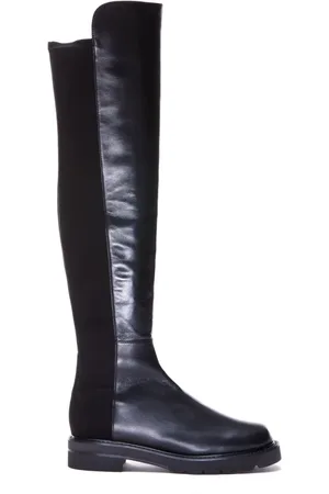 Stuart Weitzman Sko, Dame, Sort, 37 EU, Læder, 5050 Lift Støvle