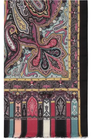 Etro Tilbehør, Dame, Flerfarvet, ONE SIZE, Cashmere, Luksuriøst tørklæde i cashmere- og silkeblanding