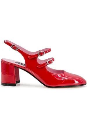 Carel Sko, Dame, Rød, 39 EU, Læder, Laklæder Pumps