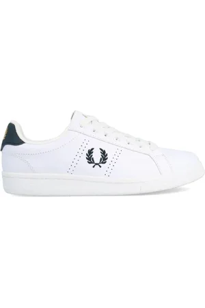 Fred Perry Sko, Herre, Hvid, 41 EU, Læder, Klassiske hvide sneakers