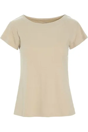 Bitte Kai Rand Top, Dame, , XS, Bomuld, Ribstrikket T-shirt