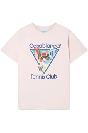 Casablanca Top, Herre, Lyserød, XL, Bomuld, La Joueuse T-shirt med Logo Print