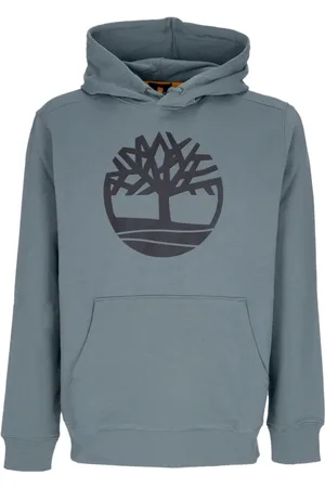 Timberland Sweathshirts & Hoodies, Herre, Blå, XL, Bomuld, Core Logo Hættetrøje