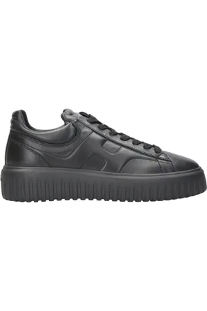 Hogan Sko, Herre, Sort, 39 EU, Læder, H-Stripes Læder Sneakers